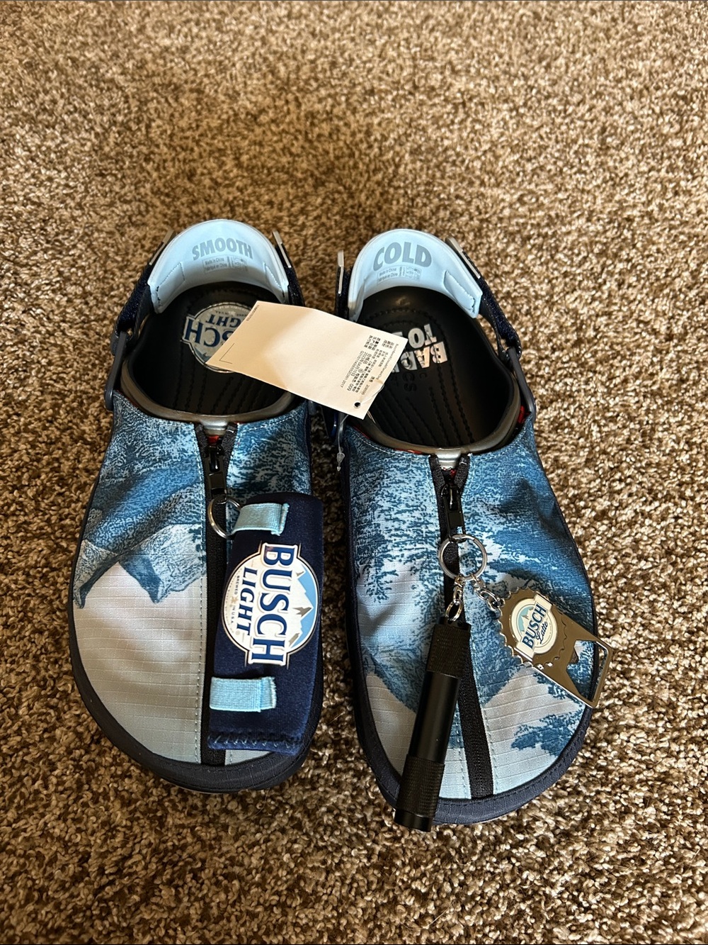 COPY - NWT crocs X Busch Beer All-Terrain Collab Clog- men’s 9 / women’s 11